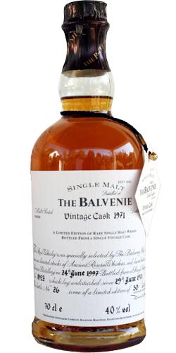 Balvenie 1971 Vintage Cask