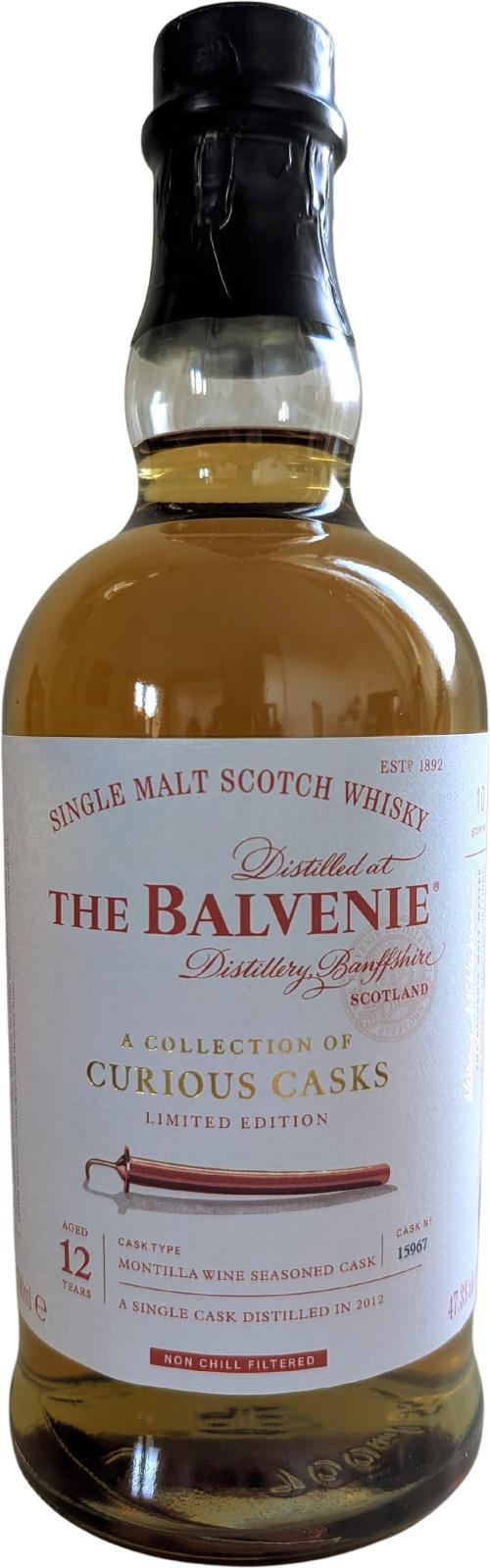Balvenie 2012 A Collection of Curious Casks