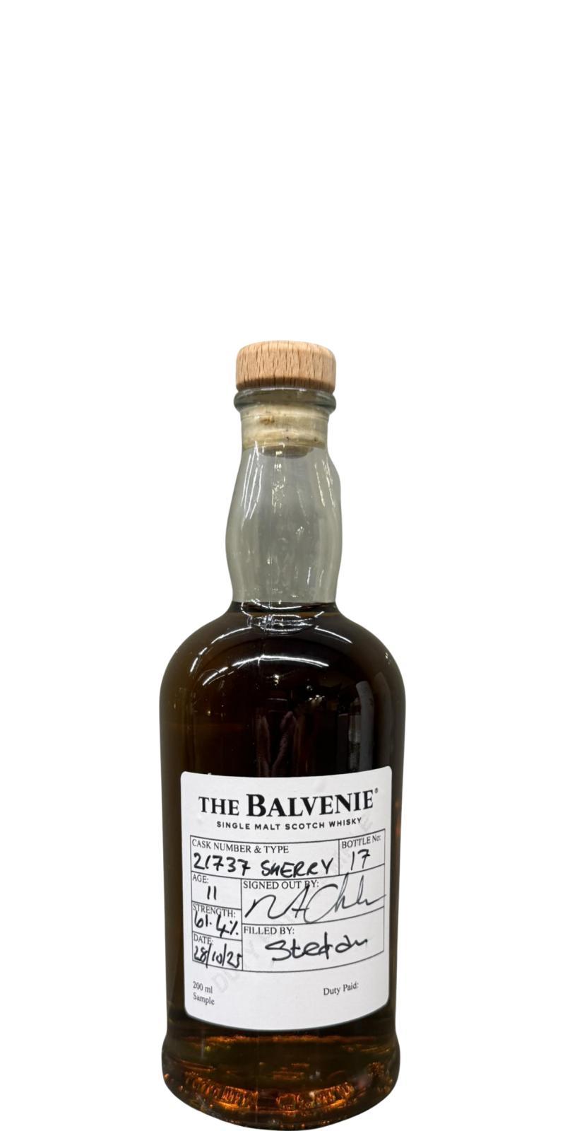 Balvenie 2014 Handfilled at the Distillery
