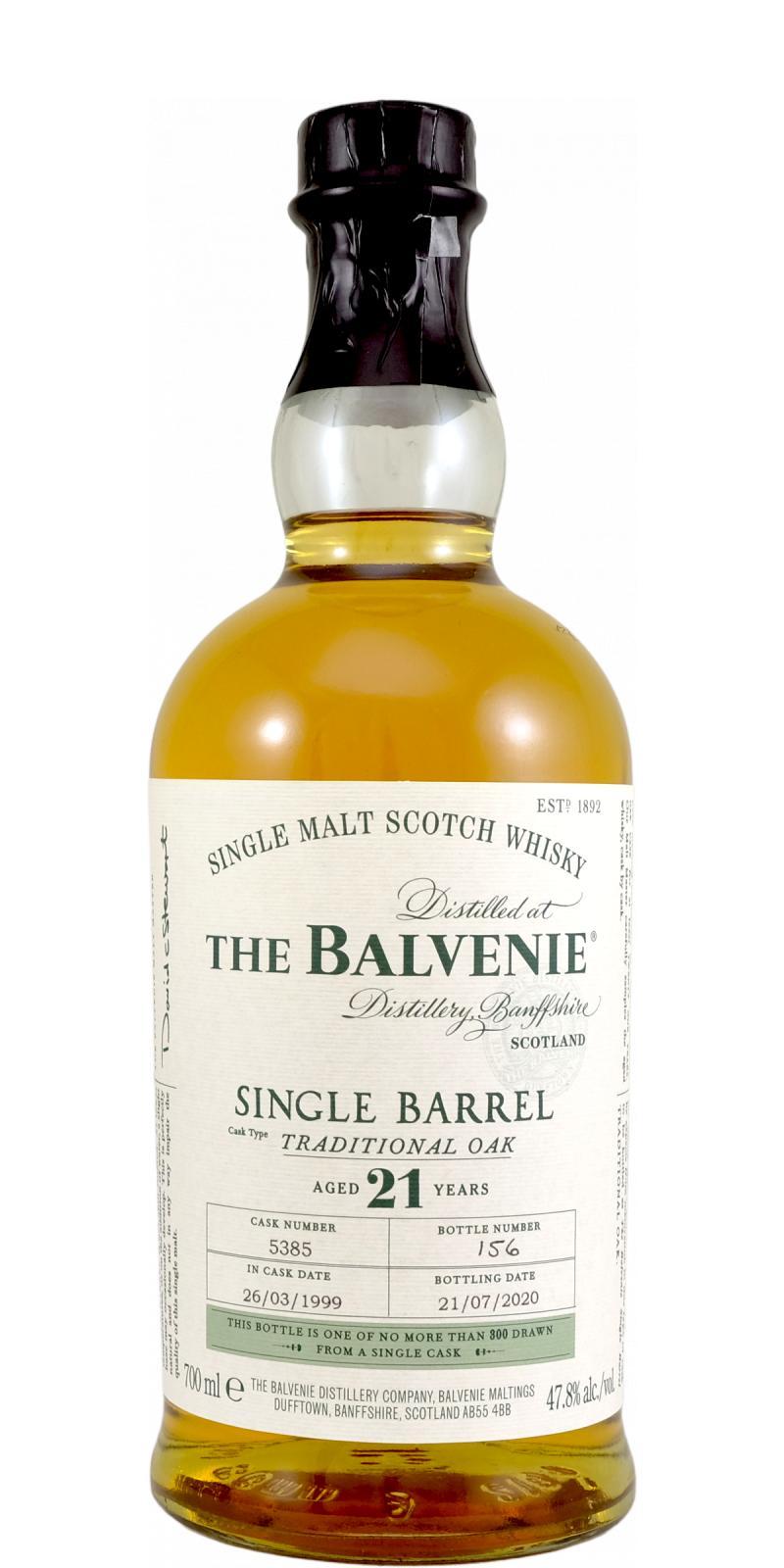 Balvenie 21-year-old Single Barrel - Traditional Oak