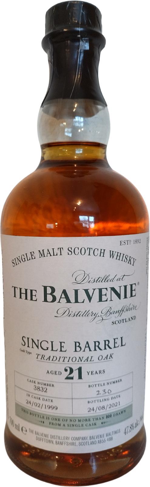 Balvenie 21-year-old Single Barrel - Traditional Oak