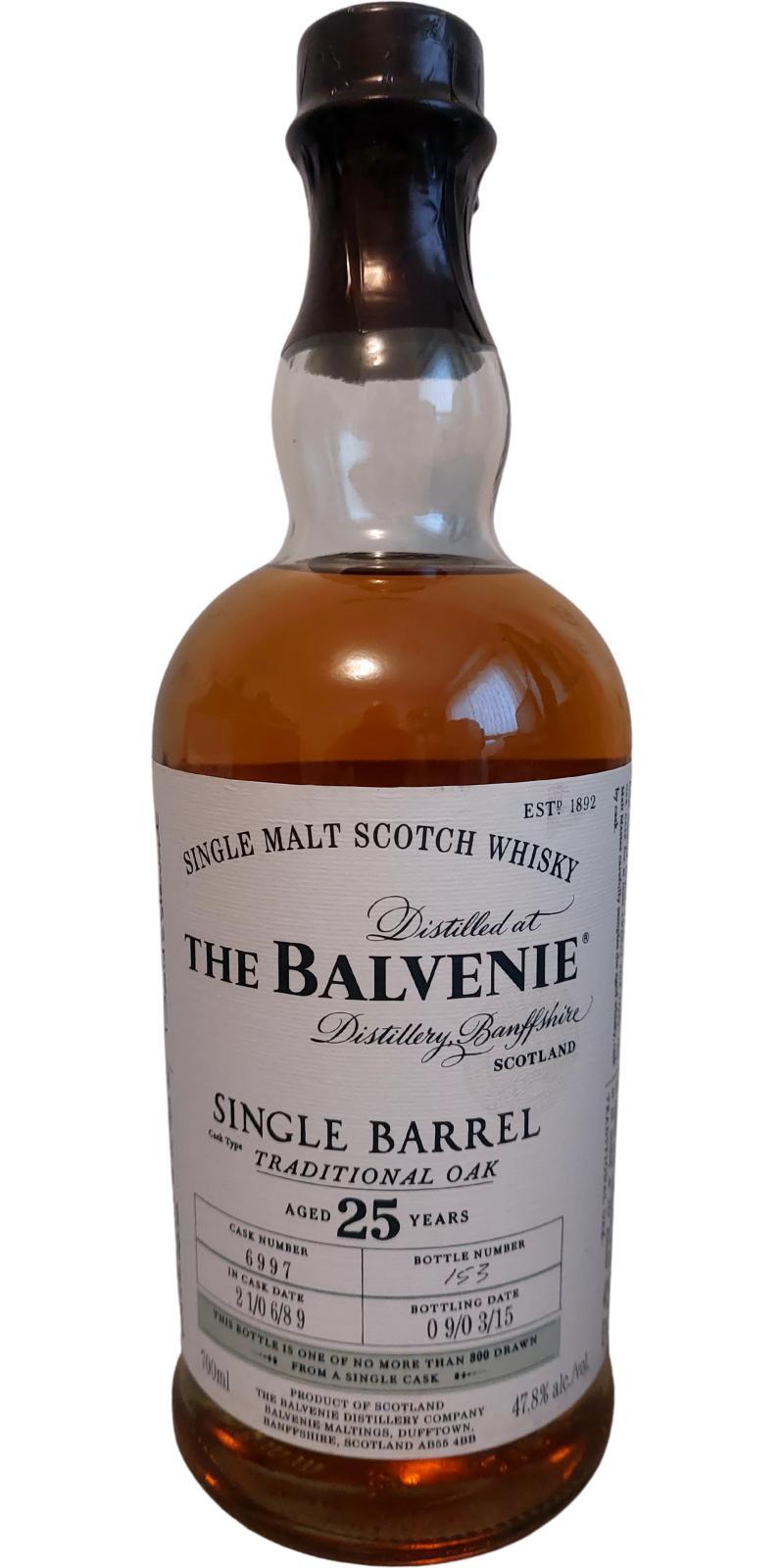 Balvenie 25-year-old Single Barrel - Traditional Oak
