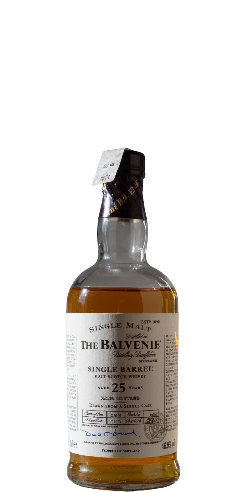 Balvenie 25-year-old Single Barrel