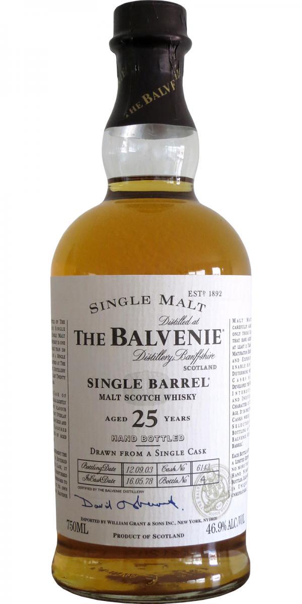 Balvenie 25-year-old Single Barrel