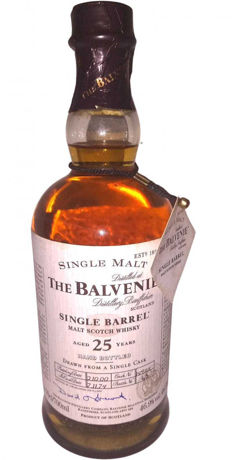 Balvenie 25-year-old Single Barrel