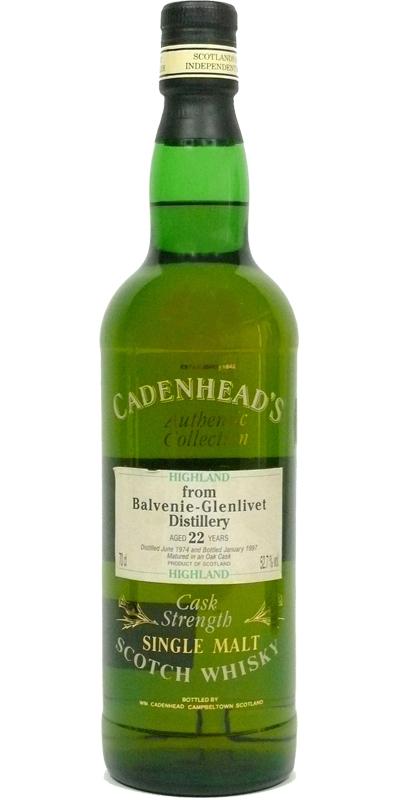 Balvenie 1974 CA Authentic Collection