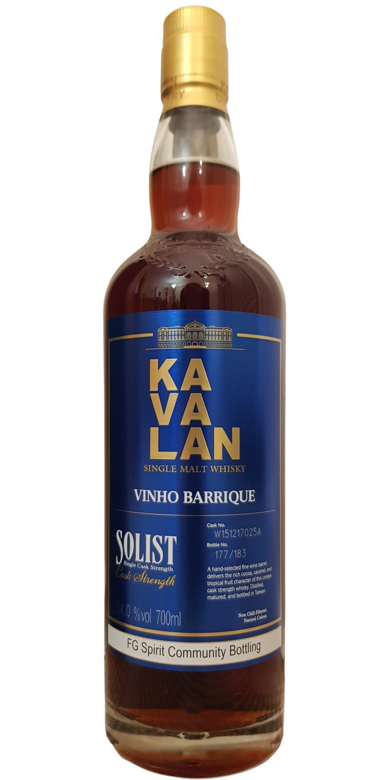 Kavalan Solist  Vinho Barrique