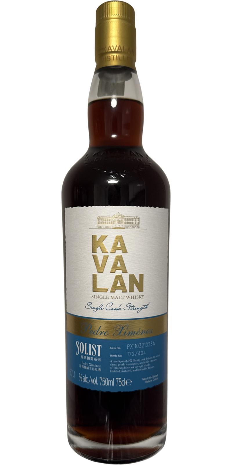 Kavalan Solist  Pedro Ximénez