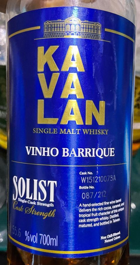 Kavalan Solist  Vinho Barrique