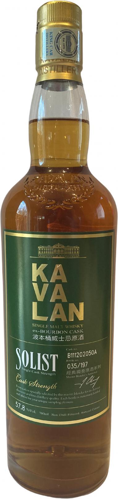 Kavalan Solist  ex-Bourbon Cask