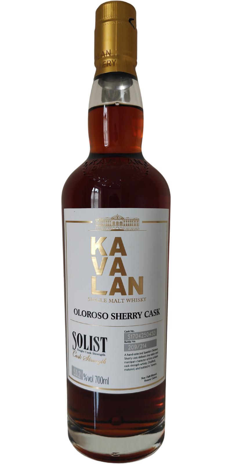Kavalan Solist  Oloroso Sherry Cask