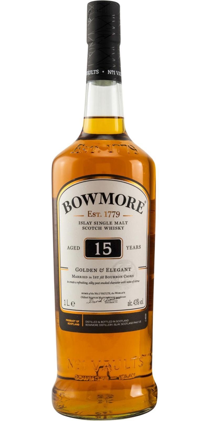 Bowmore 15-year-old Golden & Elegant