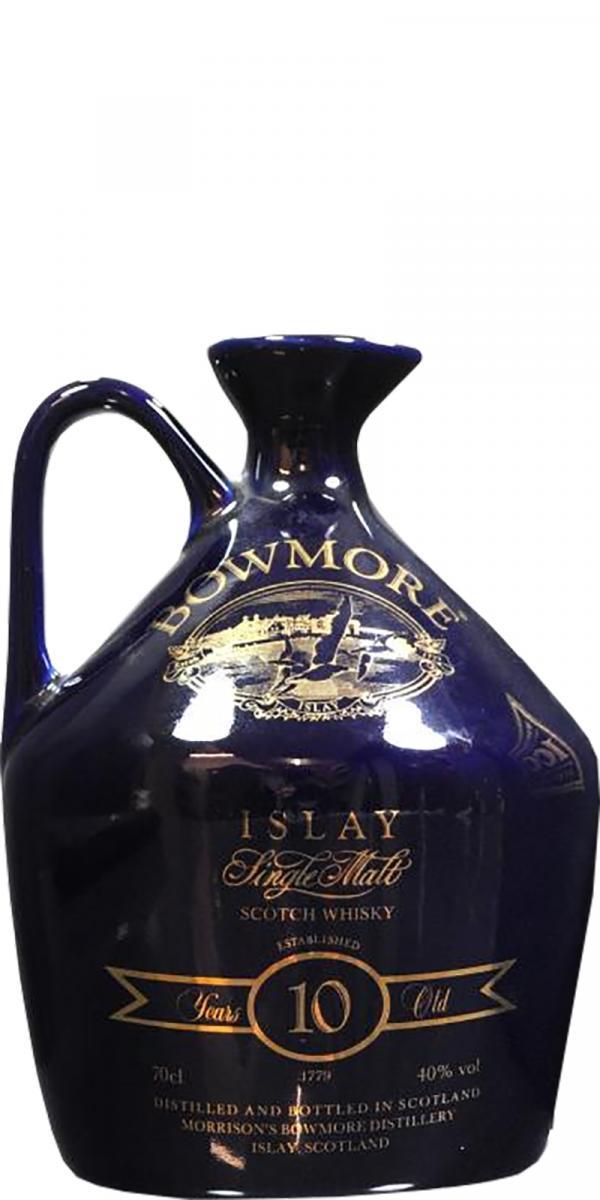 Bowmore 10-year-old Blue Ceramic Jug
