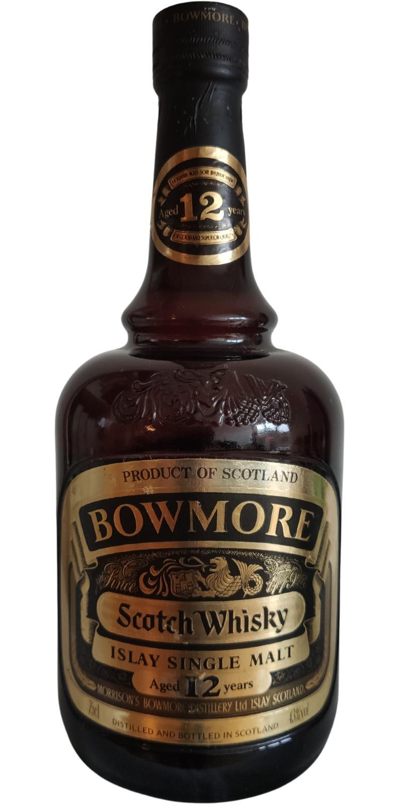 Bowmore 12-year-old Dumpy Brown Bottle