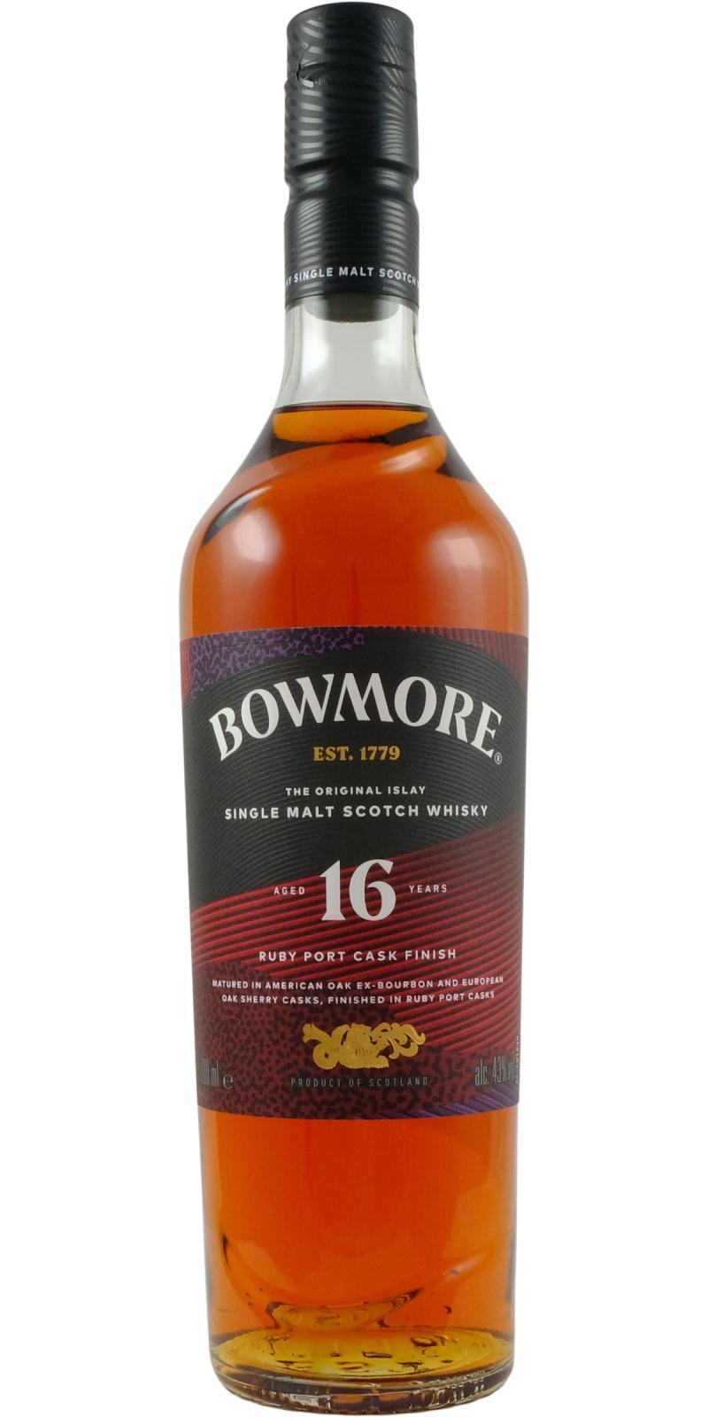 Bowmore 16-year-old Ruby Port Cask Finish