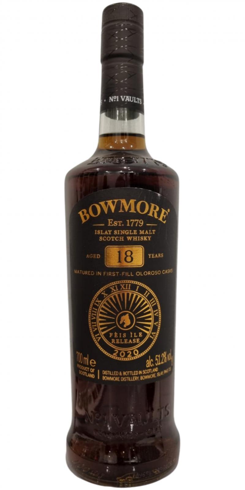 Bowmore 18-year-old Feis Ile Collection 2020