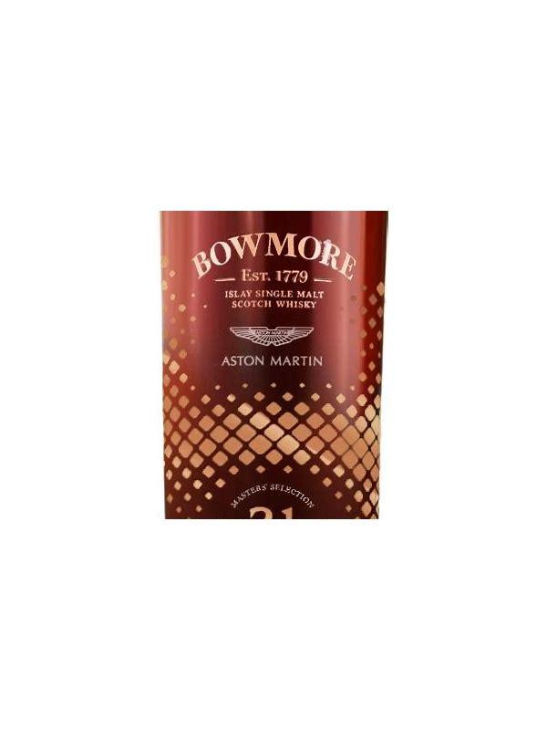 Bowmore 21-year-old white stripe on capsule