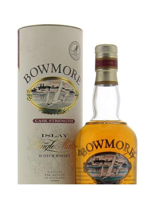 Bowmore Cask Strength Glass Printed Label