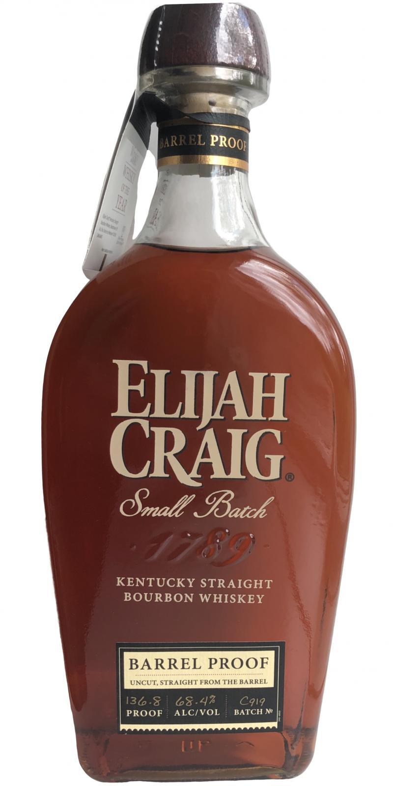 Elijah Craig Barrel Proof - Release #19  Straight Kentucky Bourbon Whiskey