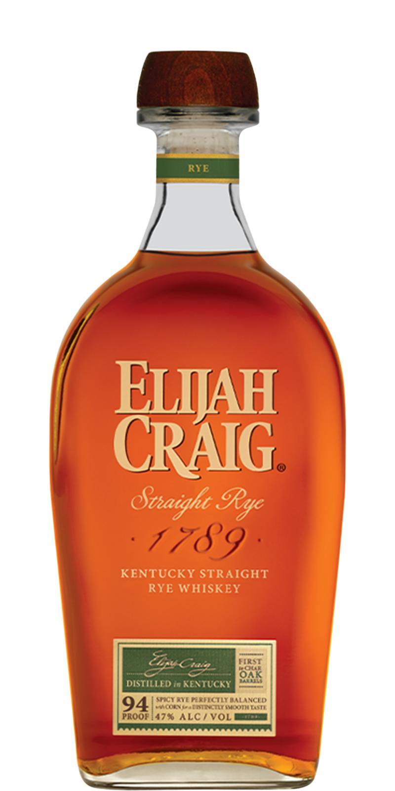 Elijah Craig Straight Rye  Kentucky Straight Rye Whiskey