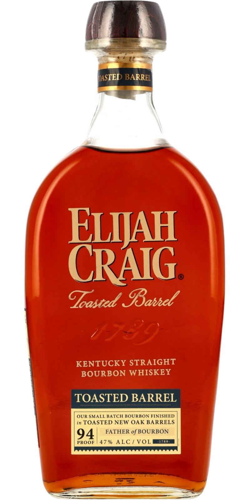 Elijah Craig Toasted Barrel  Small Batch Kentucky Straight Bourbon Whiskey Finished in Toasted New Oak Barrels