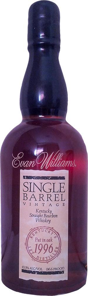 Evan Williams 1996  Single Barrel