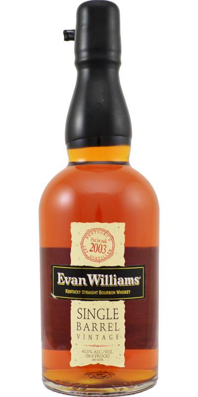 Evan Williams 2003  Single Barrel