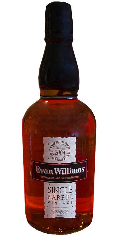 Evan Williams 2004  Single Barrel Vintage