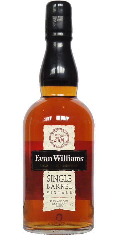 Evan Williams 2004  Single Barrel Vintage