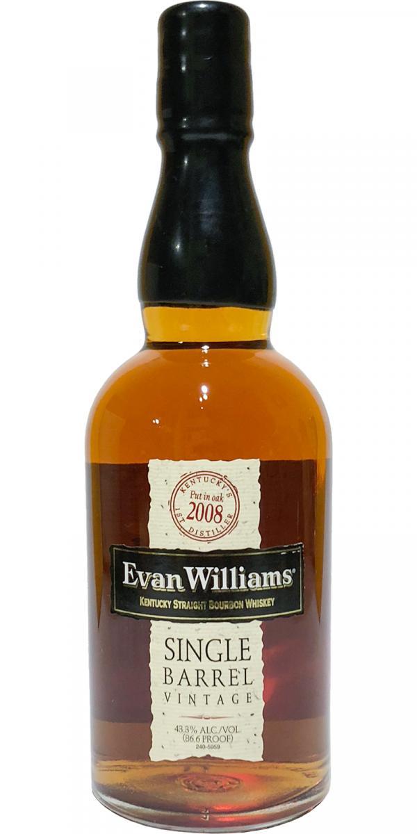 Evan Williams 2008  Single Barrel Vintage