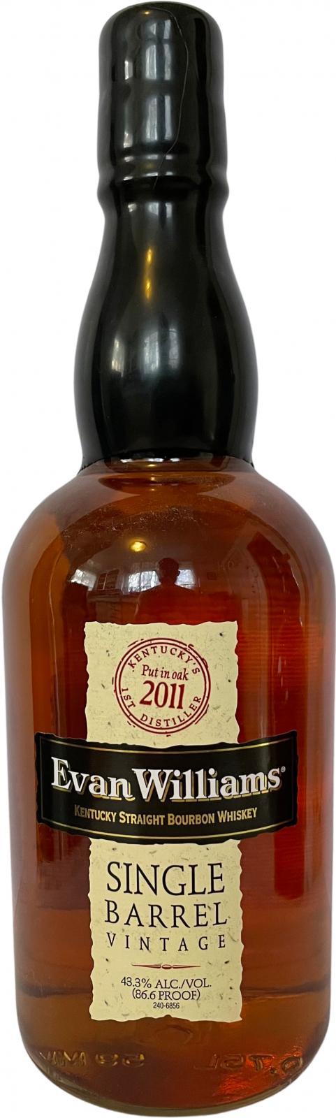 Evan Williams 2011  Single Barrel Vintage