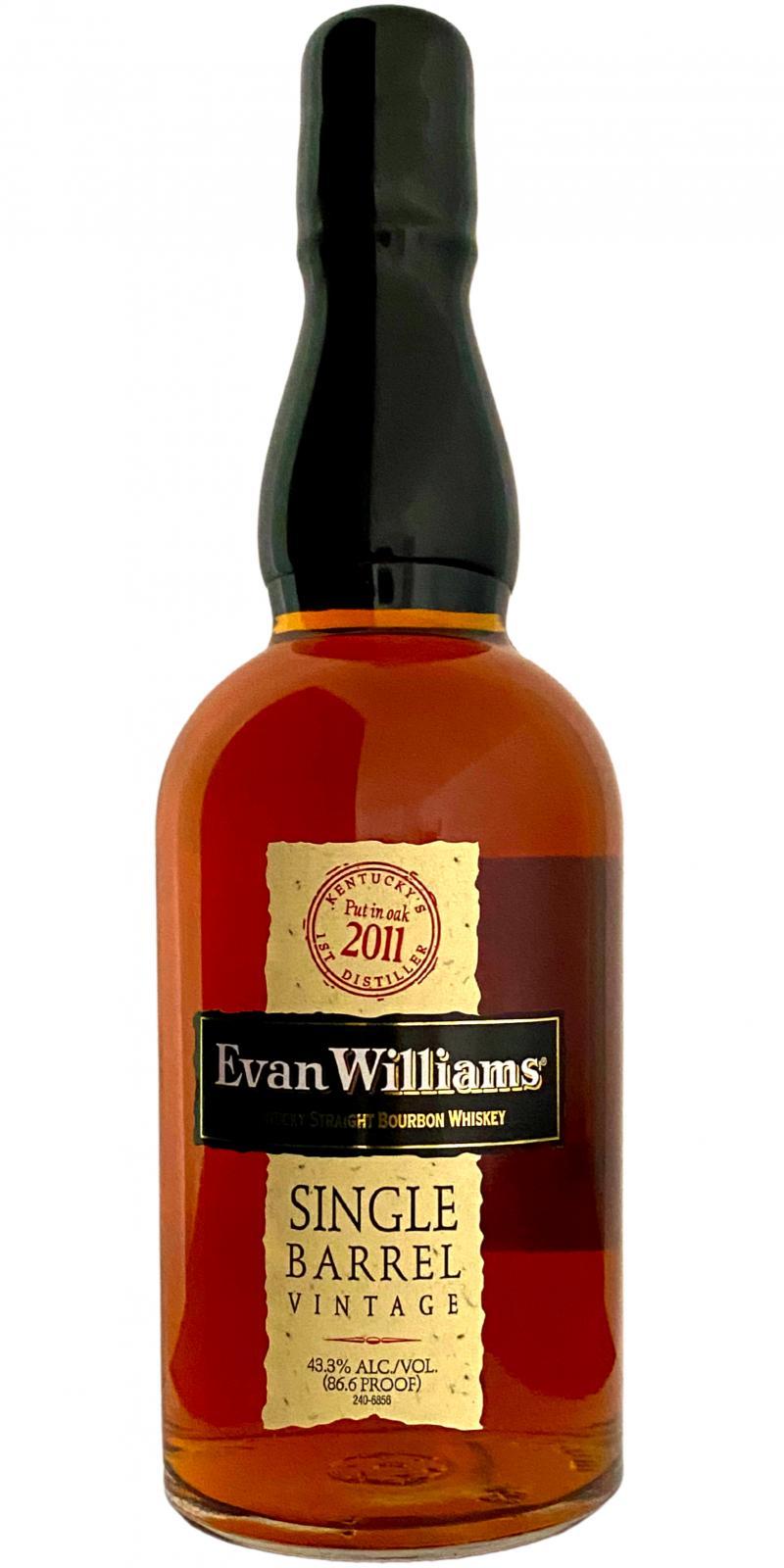 Evan Williams 2011  Single Barrel Vintage