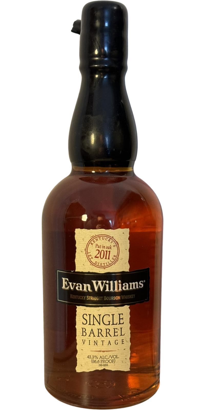 Evan Williams 2011  Single Barrel Vintage