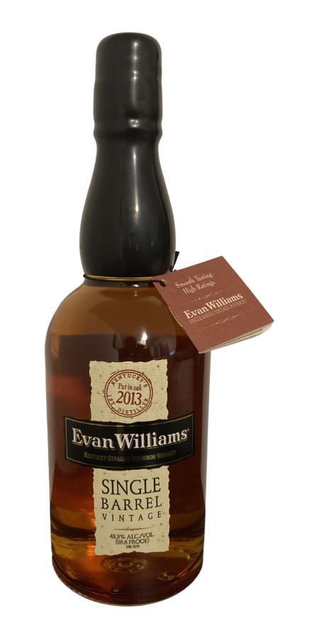 Evan Williams 2013  Single Barrel Vintage