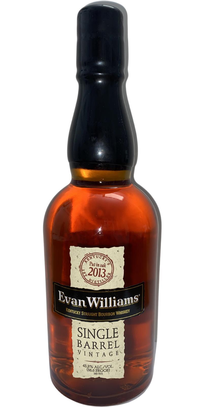 Evan Williams 2013  Single Barrel Vintage