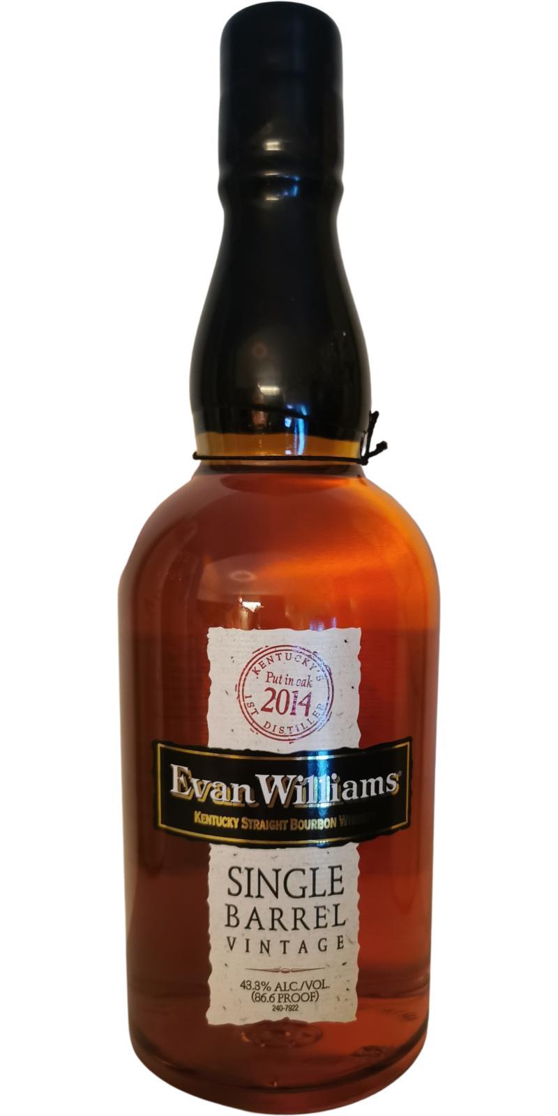 Evan Williams 2014  Single Barrel Vintage