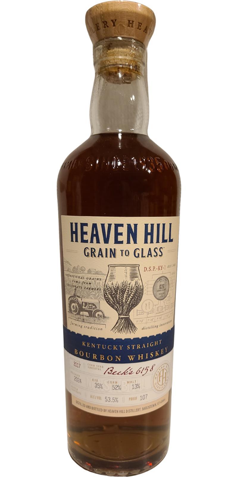 Heaven Hill 2017  Grain to Glass - Kentucky Straight Bourbon Whiskey