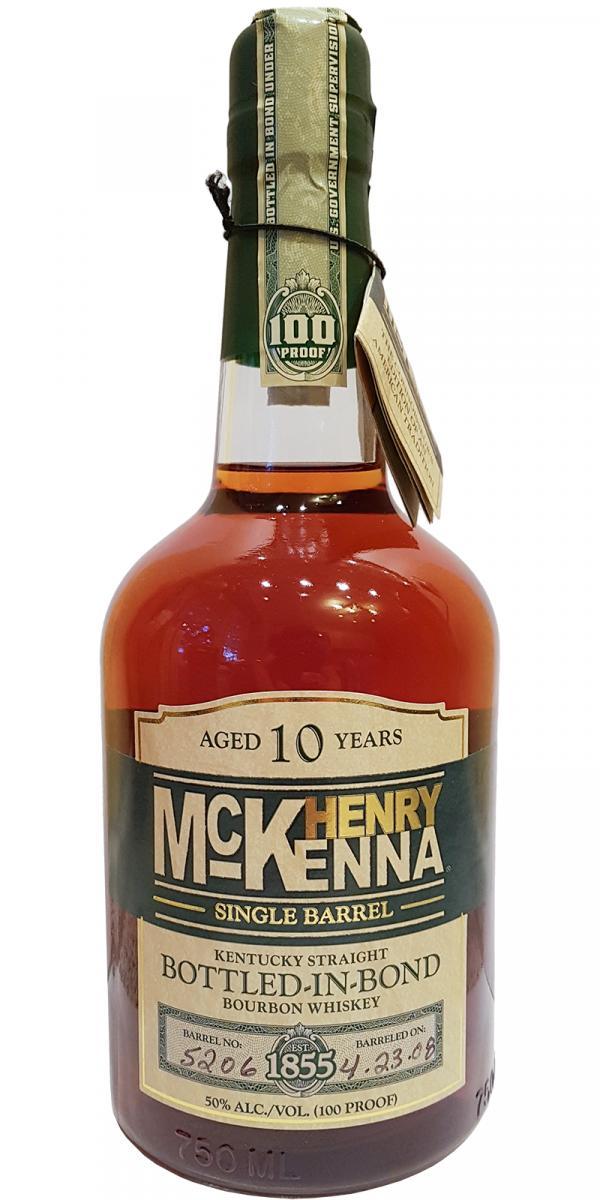 Henry McKenna 10-year-old  Single Barrel - Bottled in Bond