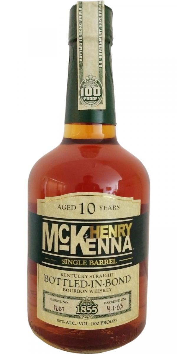 Henry McKenna 10-year-old  Single Barrel - Bottled in Bond