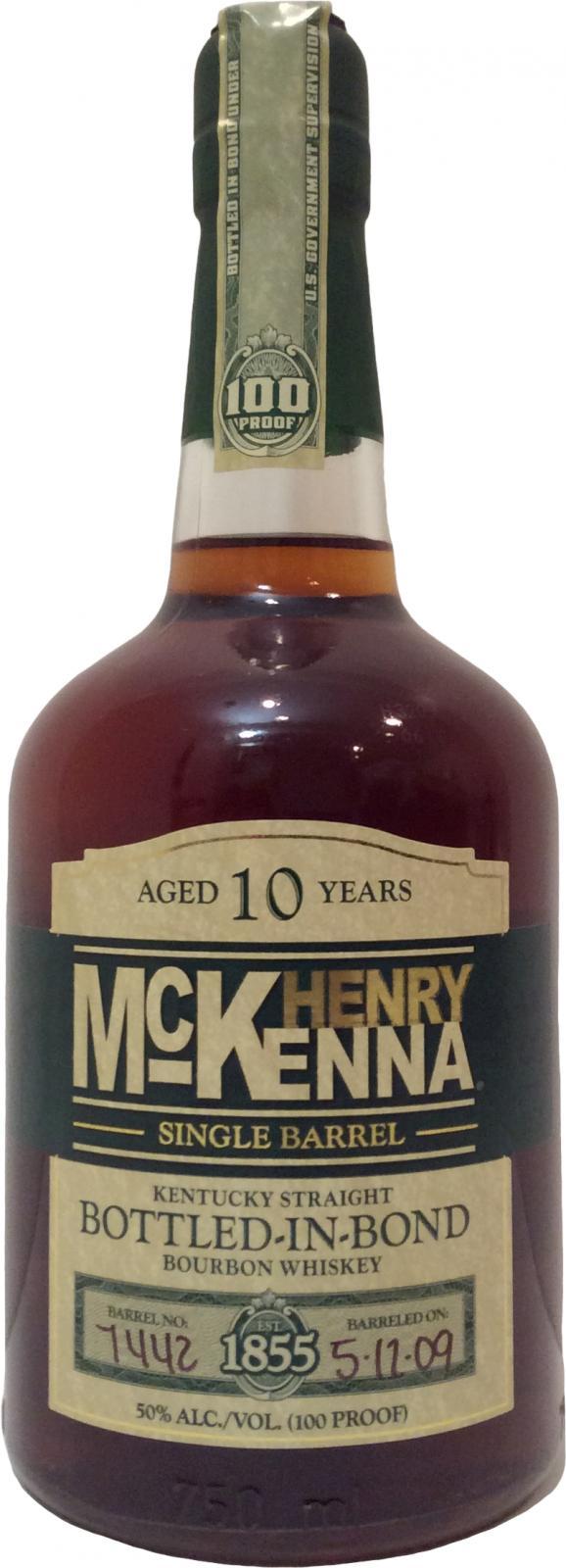 Henry McKenna 10-year-old  Single Barrel - Bottled in Bond