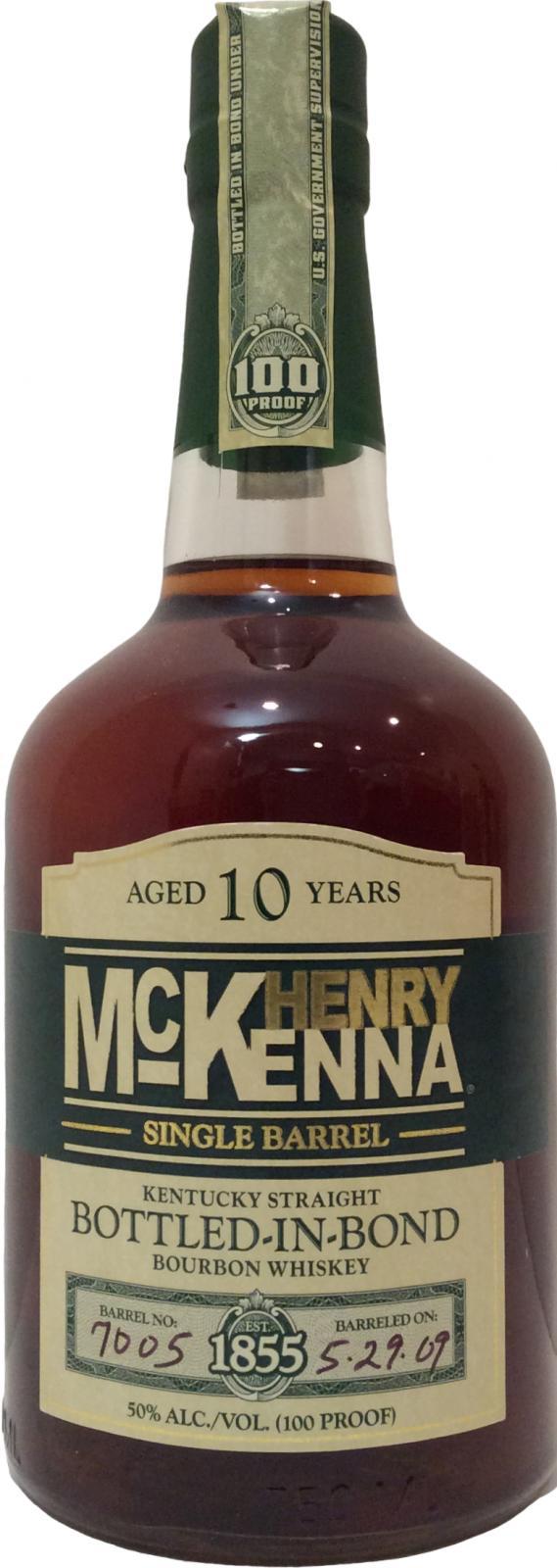 Henry McKenna 10-year-old  Single Barrel - Bottled in Bond