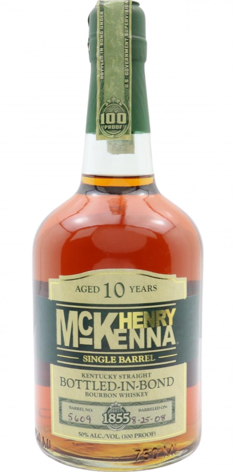 Henry McKenna 10-year-old  Single Barrel - Bottled in Bond