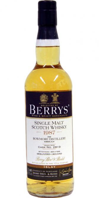 Bowmore 1987 BR Berrys'