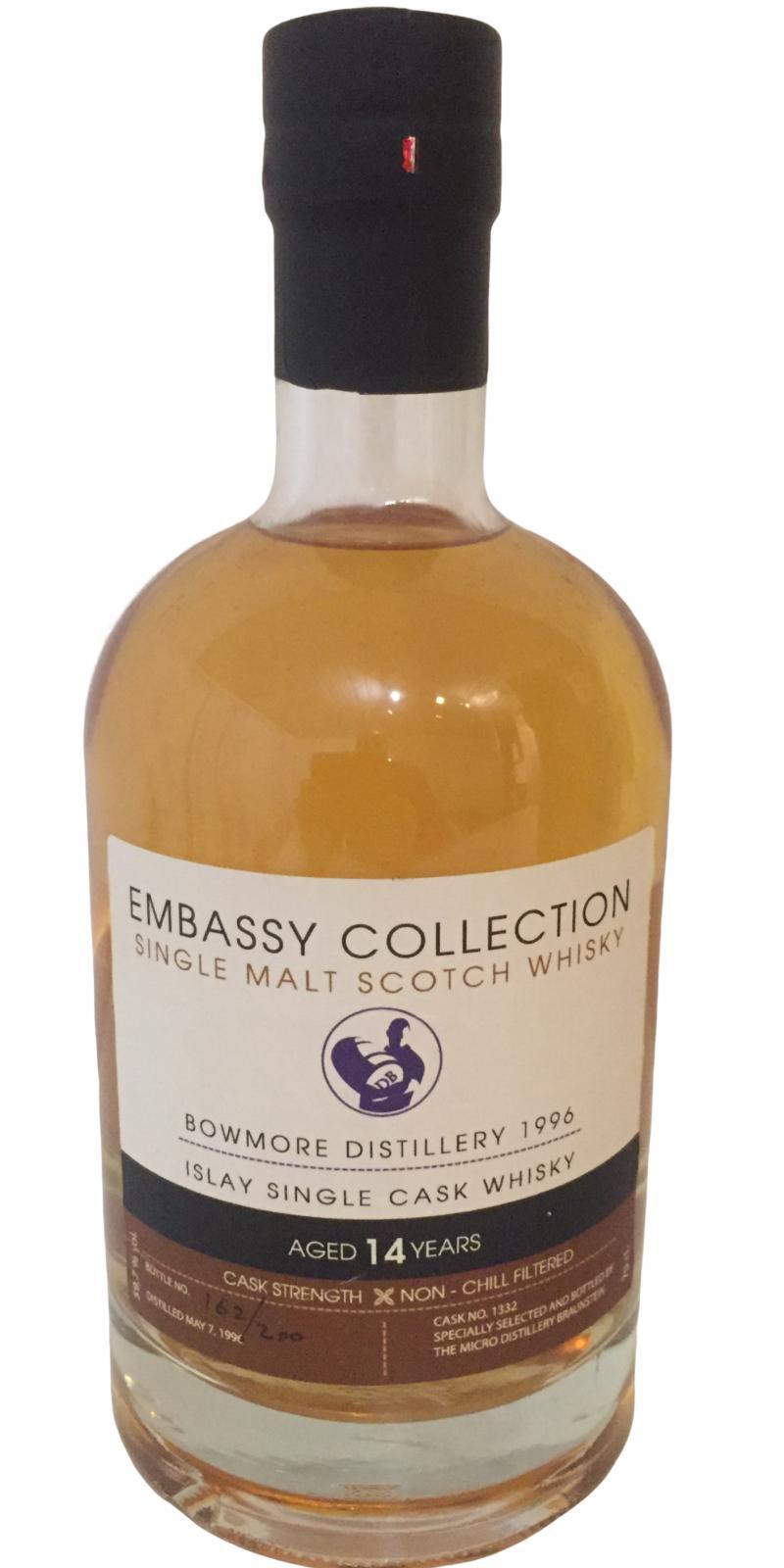 Bowmore 1996 Bs Embassy Collection