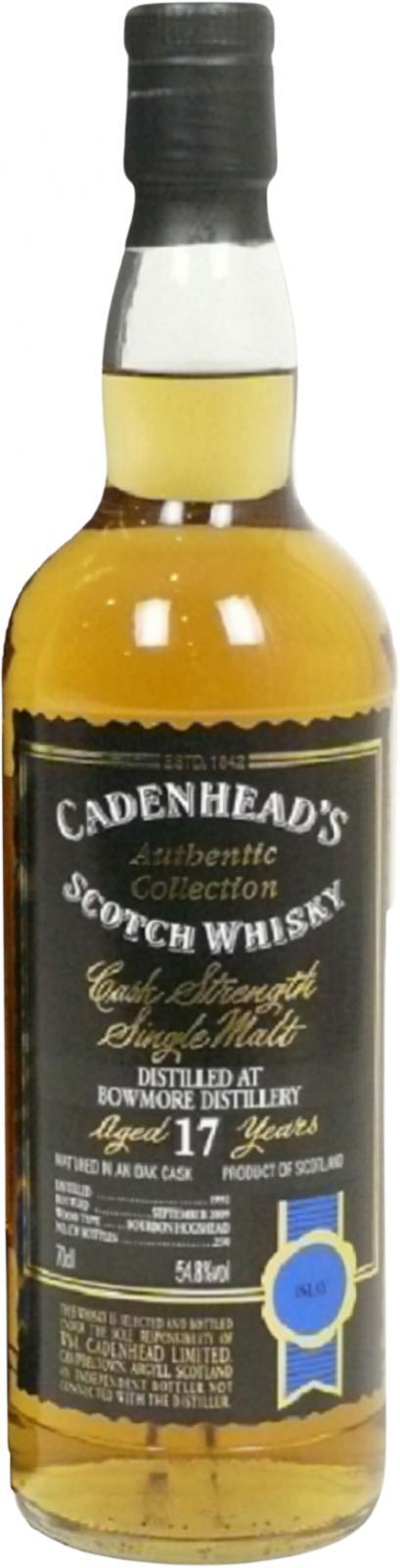 Bowmore 1992 CA Authentic Collection