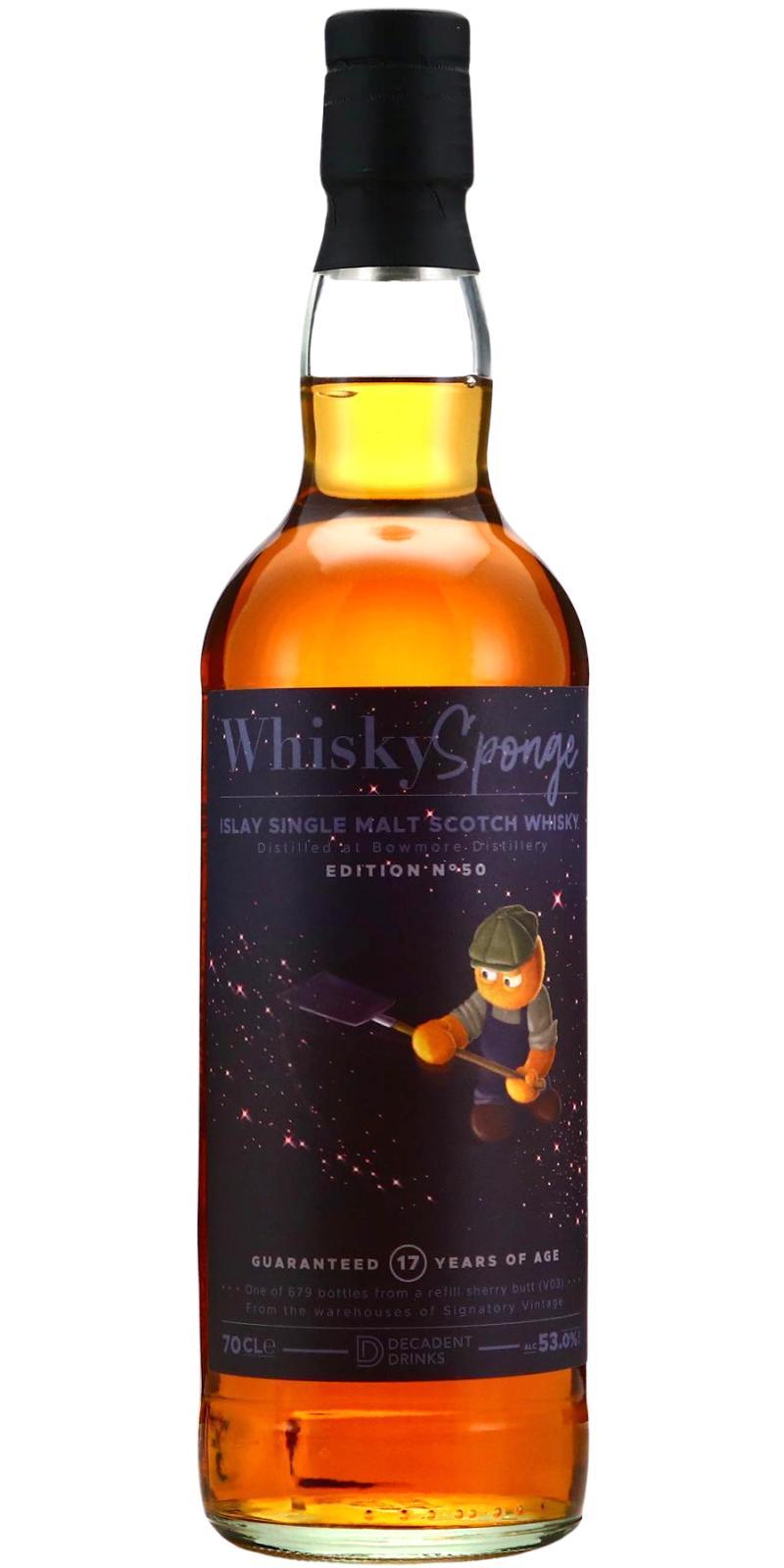 Bowmore 2003 DeDr Whisky Sponge