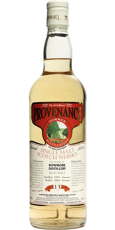 Bowmore 1991 McG McGibbon's Provenance