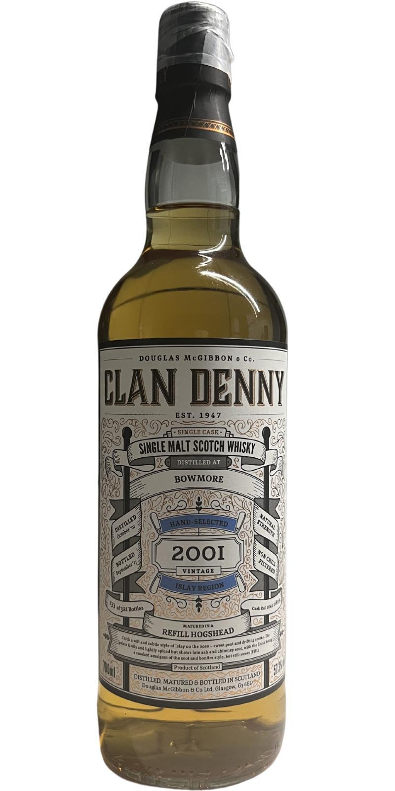 Bowmore 2001 McG Clan Denny
