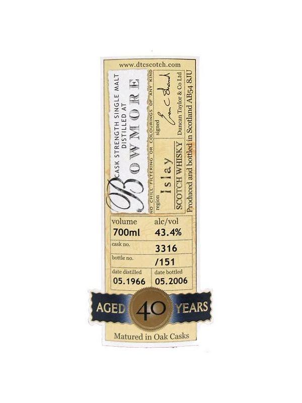 Bowmore 1966 DT for Whiskyfreunde Essenheim
