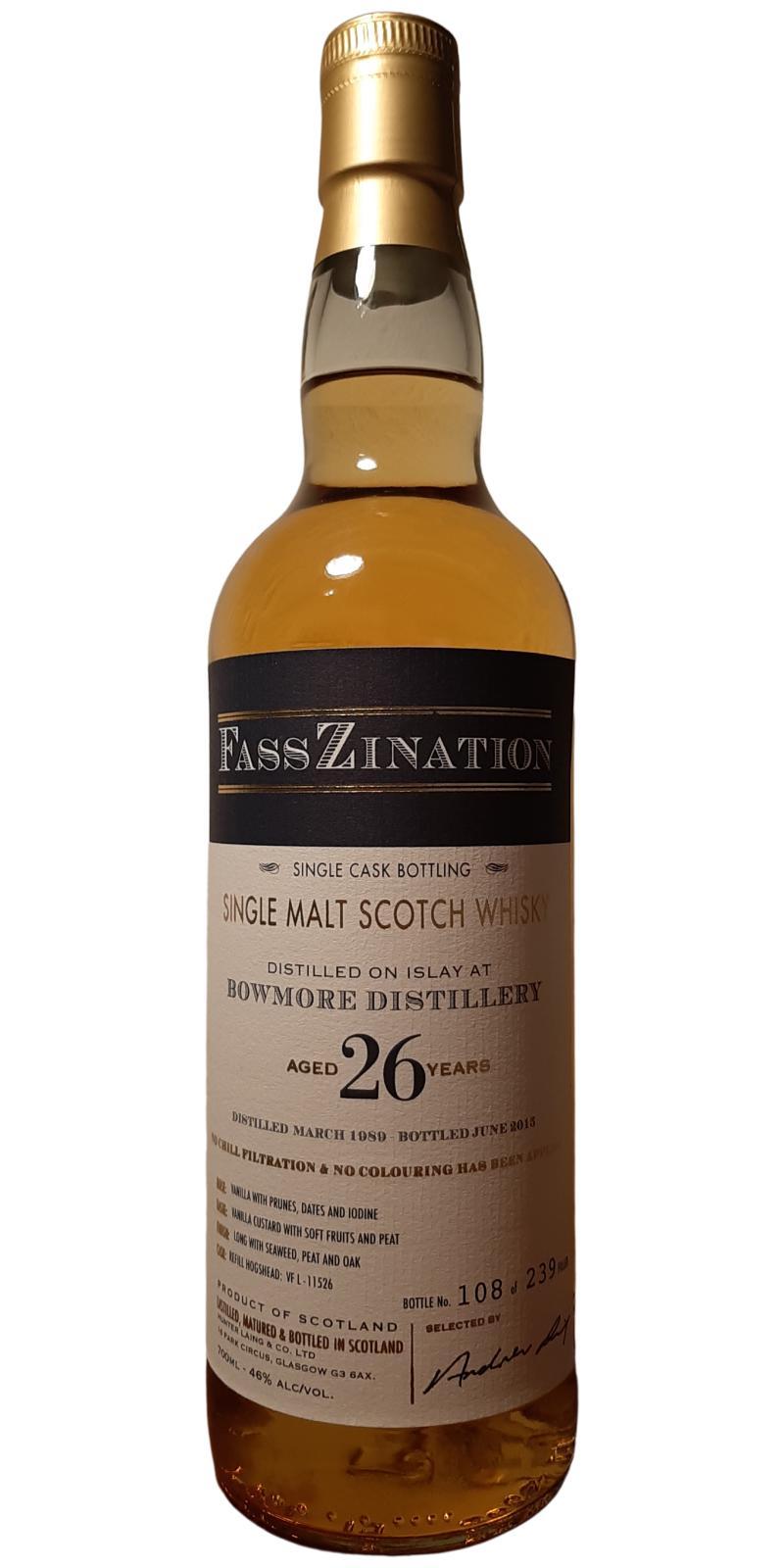 Bowmore 1989 HL Single Cask Bottling